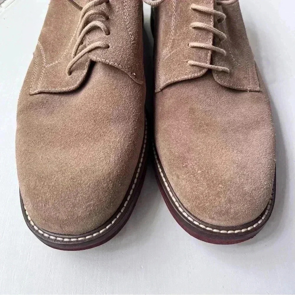Alan Payne Buck Suede Lace Up‎ Oxfords Dress Shoes Mens 10 Lace Up Brazil Made - Picture 2 of 7